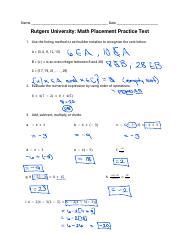 is rutgers placement test hard|calculus placement test.